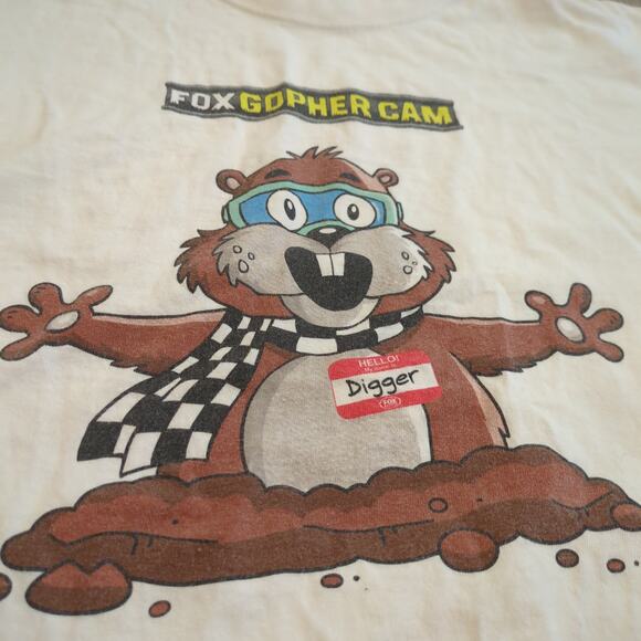 VTG Chase Authentics Adult Medium Nascar Fox Sports Gopher Cam Digger Squirrel - Picture 2 of 7